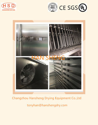 GMP van het de Korrelkabinet van het Roestvrij staal de Farmaceutische Natte Poeder Hete Lucht die Tray Drying Oven From China-Leveranciers doorgeeft