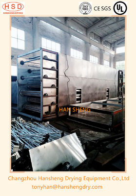 Ononderbroken het Type van Transportbandtunnel Maniok Mesh Belt Dryer in instudry levensmiddel