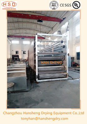 Industriële Transportband Mesh Belt Systems Dryer Machine voor het Verse Hennepbladeren Ontwateren